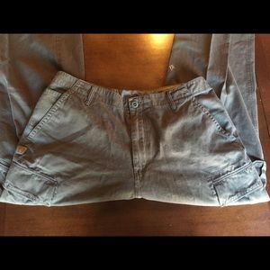 Men’s Volcom Green Khaki Cargo Pants 36 x 30